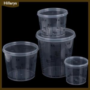 [Hillarys] Plastic Paint Mixing Cup PP Hard Plastic Tune Paint Cup with Cover