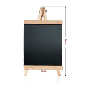 ZENGD Drawing Memo Chalk Collapsible Black Message Chalkboard Pine Wood Easel Blackboard Wooden Boards