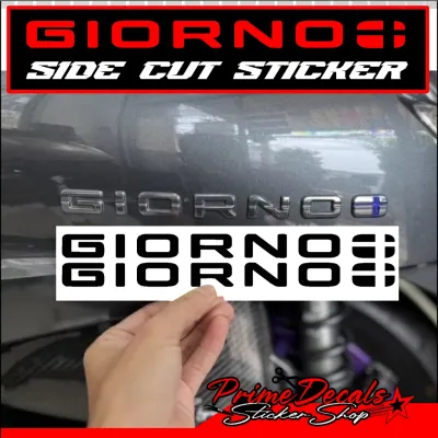 giorno side seat sticker 8.5 inches long
