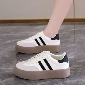 [Free Shipping] Thick-Soled Color-Blocked Height-Increasing WomenS Autumn And Winter Sneakers And Casual Shoes