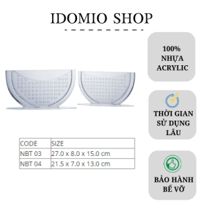 Khay Nhúng Bánh Tráng Nhựa Trong