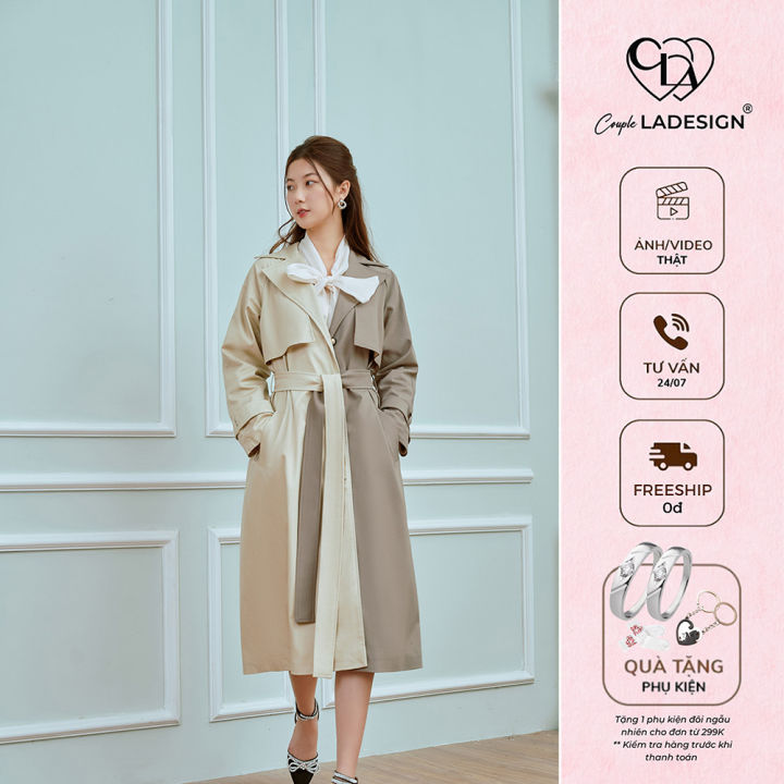 Áo khoác Trench coat CoupleLADESIGN Best Seller Cer Trenchcoat Nữ phong ...