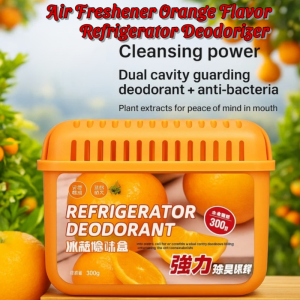 Refrigerator Deodorizer Detergent Refrigerator Freezer Odor Eliminator Orange Flavor Refrigerator Deodorizer Odor Absorber Box
