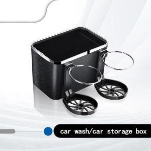 Kotak Penyimpanan Tisu Dengan Cup Holder Untuk Interior Mobil Serbaguna