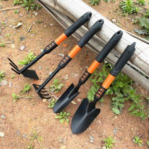 Bộ 4 Món Dụng Cụ Làm Vườn Tay Cầm Bọc Cao Su Chắc Chắn Siêu Tiện Dụng Gồm Cuốc Xẻng Cào Đất