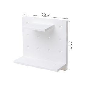 Non Perforated Household Pegboard Board Wall Dormitory Kitchen Bathroom Display Board Wall Display Shelf Wall Organizer Mounted Storage