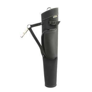 Arrow Quiver Holder Pocket Cowhide Portable Waist Hanging Arrow Storage Bag for Outdoor Accessories