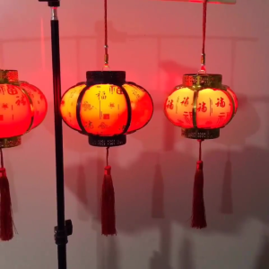 Portable Lantern Chinese LED Lantern Spring Festival Luminous Lantern ABS Material Home Decorative Lanterns for Children