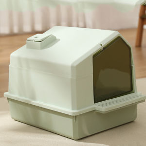 ห้องน้ำแมวทรงโดม ห้องน้ำแมว กระบะทรายแมว Cat little box ถาดทรายแมว มี 2 สีให้เลือก มีช่องระบายไม่อับชื้น ถาดทรายแมว ขนาดใหญ่ แข็งแรง ทนทาน