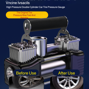 High Pressure Dual Cylinder Air Pump With Precise Measurement Safe Reliable Will Not Damage Your Car高压双缸充气泵