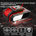REAIM Mesin bor Impact Cordless Drill bor cas 2 baterai promo bor tangan tanpa kabel. 