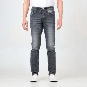 RoosterDenim bdg Celana Jeans Pria Biker Motor Knee Rips Black Denim Selvedge