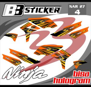 STRIPING PREMIUM Kawasaki Ninja R Ninja SS BISA HOLOGRAM List Sticker Variasi Nar 27