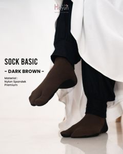 Kaos Kaki Tapak Hitam Jempol / Kaos Kaki Perempuan Panjang / Sock Basic by Hijab Hayuri