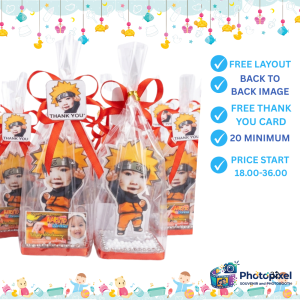 Naruto Boruto Akitsuki Souvenirs and Giveaways Birthday Character Style