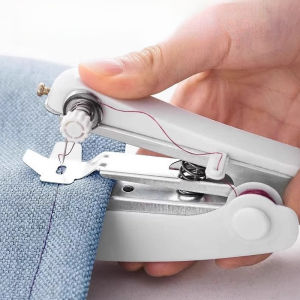 Portable Miniature Sewing Machine Handheld Manual Easy Sewing for Household Use Pocket-Sized Tailor White - 1pc Small Tailor