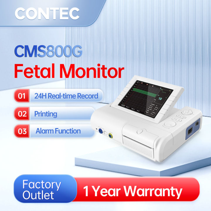 Contec Cms800g Fetal Monitor Real Time Acquire Fhrtocofmov Color Lcd