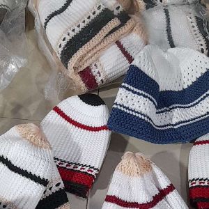 Peci Rajut Bayi / Kopiah Rajut Anak / Peci Rajut Muslim / Peci Rajut Anak Polos