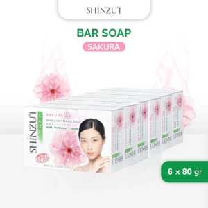 Shinzui Skin Lightening Bar Soap 80gr (Paket Hemat isi 6pcs).