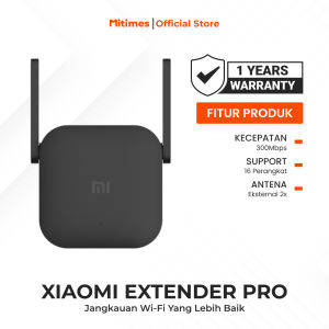 Xiaomi WiFi Range Extender Pro | 2 Eksternal Antena | Kecepatan Hingga 300Mbps