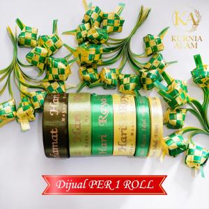 Pita Satin Hari Raya Idul Fitri Lebaran Hampers Parcel dijual Per ROLL