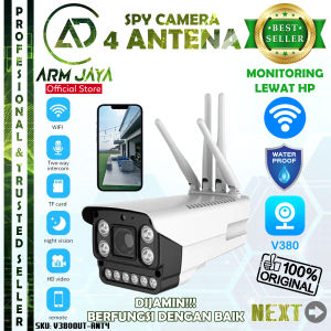 IP Camera CCTV Wifi Wireless 2MP 4 Antena 6 LED 4 IR Kamera HD V380 Pro Pengintai Pengawas Keamanan