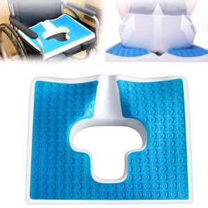 LLCY Multifunctional Anti Bedsore Gel Cushion Breathable Opening Anti Decubitus Pad Comfortable T Shaped Elderly Butt Cushion for Bedridden Elderly and Disabled People