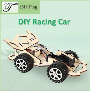 STEM DIY Electric Racing Car for Kids Science Engineering Robotics Experiment Set Building Assembly Toy For Children Educational Toys [SG STOCK]