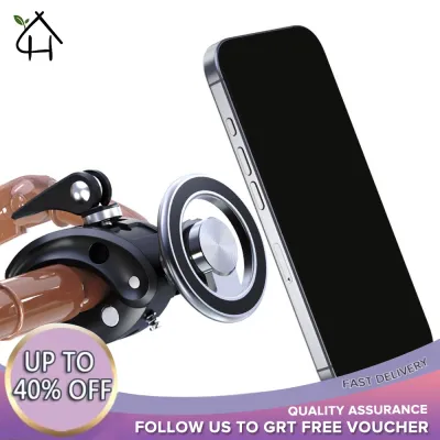 360 Degree Rotatable Magnetic Phone Holder Clamp for Car Gym and Stroller Strong Magnetic Suction Compatible with MagSafe iPhone 12-16