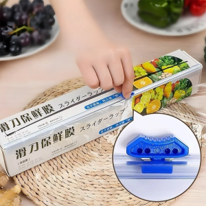 Cling Wrap for Food with Cutter Disposable Cling Film Kitchen Accessories Preserving Supplies