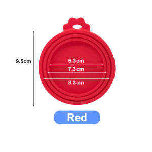 Reusable Silicone Pet Food Can Cover - Airtight Seal for Cat/Dog Food Cans (3 Sizes)
