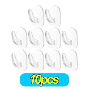 30Pcs Mini Clear Adhesive Wall Hooks Transparent Reusable Heavy Duty Sticky Hangers For Home Kitchen Bathroom Storage Organizer Hook