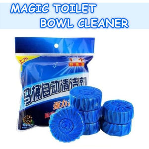 (1 Piece) Magic Auto Toilet Bowl Cleaner Blue Bubble Flush Bathroom Clean Individual Packaging 蓝泡泡马桶自动清洁剂 Magic Auto Toilet  Bowl Cleaner Blue Bubble Flush Bathroom Clean Individual Packaging