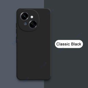 Fashion Square Liquid Silicone Soft Cover For Tecno Spark Go 1S TECNO Spark Go 1 S 4G 5G 2025 TPU Shockproof Couple Phone Case