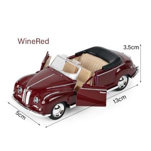 Die Cast 1/32 Scale BMW Convertible Version Alloy Car Model Beige Wine Red Emulation Car Model Collection Toy