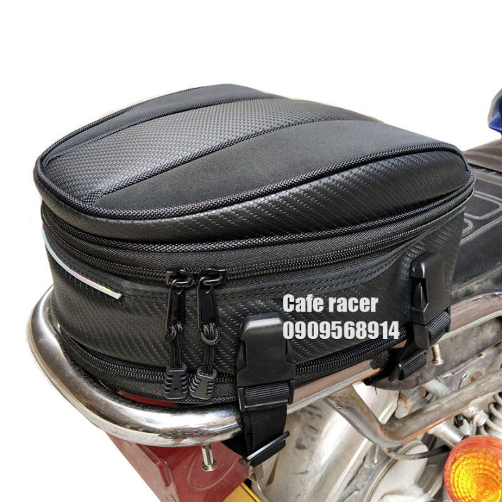 [HCM]Túi treo baga sau xe máy cốp sau vải da công nghiệp