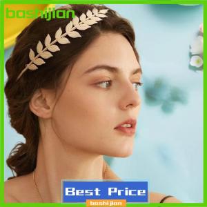 bashijian New Retro Gold Color Leaf Headband Headpiece Crown Tiara Headdress Goddess Greek Head Jewelry Bride Wedding Hair Accessories