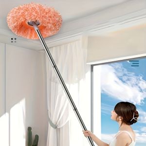 1pc Ceiling Mop Dust Removal Mop Flexible Rotating Floor Mop Wall Mop Wet And Dry Dual-use Mop Floor Wall Tile Glass Window Car Cleaning Mop Cleaning Supplies Cleaning Tool