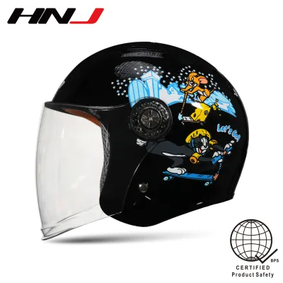 HNJ TITAN A4-004-K Childrens half face motorcycle helmet single face mask helmet