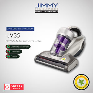 JIMMY JV35 Anti-Dust Mite Vacuum Cleaner Handheld Corded Vacuum Cleaner Up to 60°heating+UV+99.99% Cleaning High-Frequency Fast Tapping Heating UV Sterilization