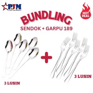 PAKET HEMAT SENDOK+GARPU 189/SENDOK MURAH/GARPU MURAH/SOUVENIR MURAH