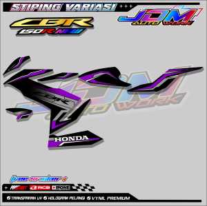 STRIPING VARIASI HONDA CBR 150R NEW / STICKER LIST MOTOR HONDA CBR 150R BARU