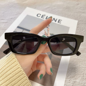 Womens Fashion Sunglasses Retro Square Frame Glasses High-End Anti-UV Glasses Cermin Mata