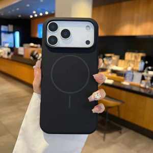 Magnetic Silicone phone case for iPhone 17 PRO MAX 17 AIR 17 PRO 17 magnetic shock absorption casing cover