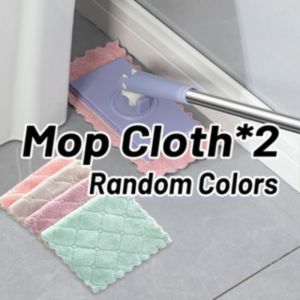 SG【Stock】Flat mop no-wash automatic cloth change Mini mop compatible face towel push-pull mop design mop wet and dry mop floor cleaning lazy mop