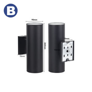 EBUYBEST E27 Outoor Wall Light Waterproof Lampu Dinding 220V Replaceable Bulb Wall Lamp Garden Home Decoration Lighting