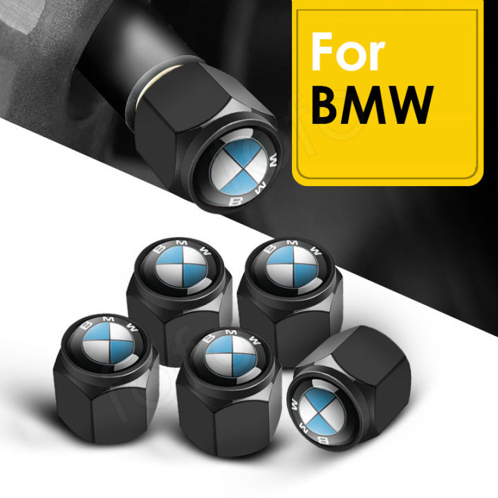 5Pcs/Set BMW Car Tyre Valve Caps Stainless Steel Wheel Stem Air Caps ...