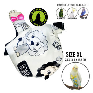 SEMPATI Baju Burung Falk Sunconure Sc Cockatiel Baju Pempers Popok Burung Kecil Jubah Cockatiel Parkit Australia Indian Ring Neck Irc Sc Size S Small Parrot PMBRS