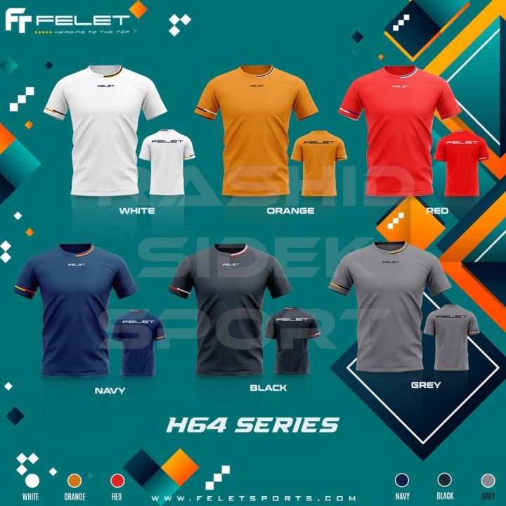 FELET H-64 BADMINTON SHIRT BAJU BADMINTON BAJU SUKAN SPORTWEAR 100% ORI BY FLEET | Lazada