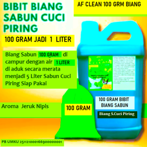 Bibit Biang Sabun Cuci Piring 100 gram jadi 1 Liter Biang Sabun Cuci Piring 100gram Aroma Jeruk Nipis
